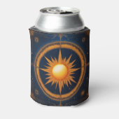 Solar Eclipse Graphic Design Naam toevoegen Blikjeskoeler (Blikje Achterkant)