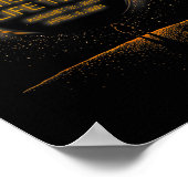 Solar Eclipse Grappig twee keer in Leven 2024 Sola Poster (Hoek)