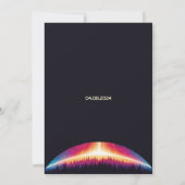 Solar Eclipse kijkfeest Kaart (Achterkant)