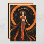 Solar Eclipse Kijkfeest Volledig Kaart (Voorkant / Achterkant)