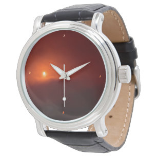 Solar Eclipse Klok Horloge