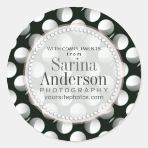 Solar Eclipse Lunar Pattern Business Sticker