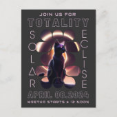 Solar Eclipse Meetup 2024 | Carte postale Invitati (Devant)