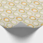 Solar Eclipse Mid-Century Modern - Black lines Cadeaupapier (Hoek)