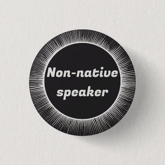 Solar Eclipse Native Engels Internationaal reizen Ronde Button 3,2 Cm (Voorkant)