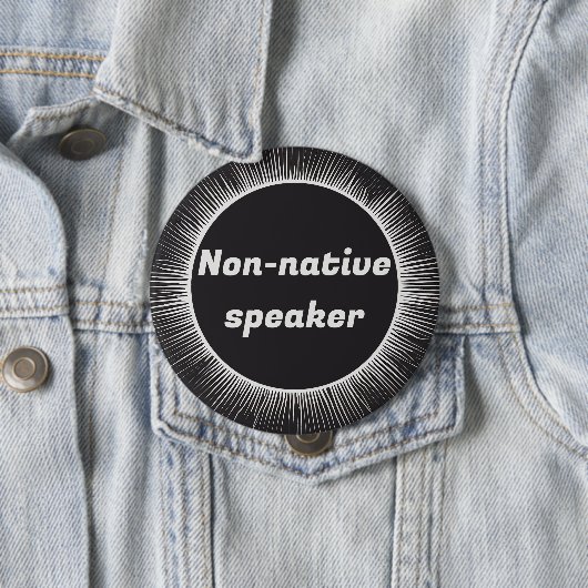 Solar Eclipse Native Engels Internationaal reizen Ronde Button 4,0 Cm (In situ)