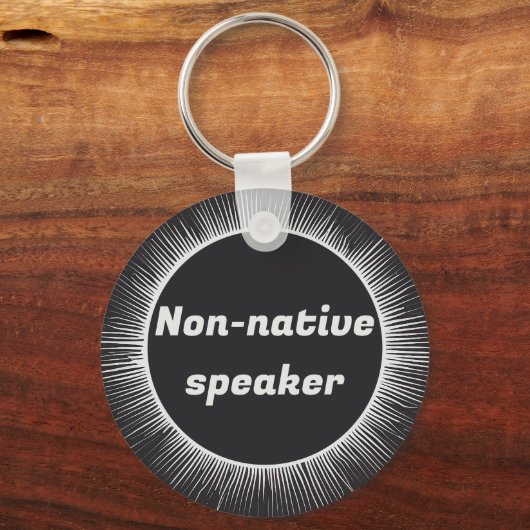 Solar Eclipse Native Engels Internationaal reizen Sleutelhanger (Achterkant)