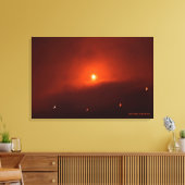Solar Eclipse over Somerset, 2015 Canvas Afdruk (Insitu (Woonkamer))