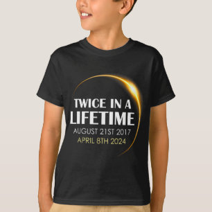 Solar Eclipse Plezier Twee keer in Leven 2024 Sola T-shirt