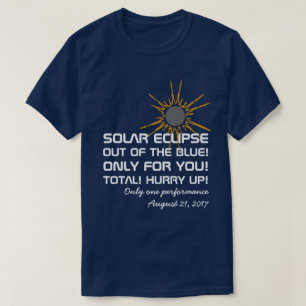 Solar Eclipse-prestaties grappig aanpasbaar T-shirt