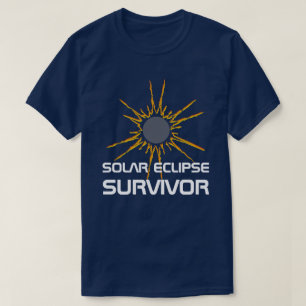 Solar Eclipse Survivor grappig aanpasbaar T-shirt