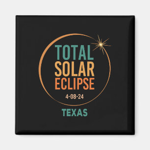 Solar Eclipse Texas April 8 2024 Totaal Totaal Magneet