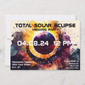Solar Eclipse Viewing Party  Kaart (Voorkant)