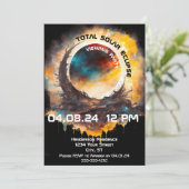 Solar Eclipse Viewing Party Kaart (Staand voorkant)