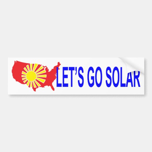 Solar Energy United States Bumpersticker (Voorkant)