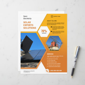 Solar Expert Flyer Sjabloon