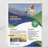 Solar Expert Solution flyer sjabloon (Voorkant)