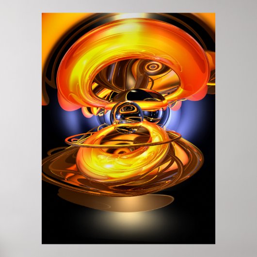 Solar Flare Abstract Poster (Devant)