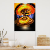 Solar Flare Abstract Poster (Cuisine)