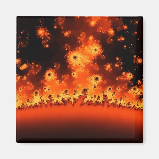 Solar Flare Fractal Magnet Magneet (Voorkant)