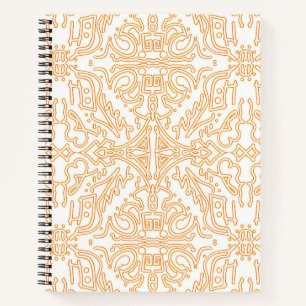 Solar Flare Goud Damast Hoes voor Telefoon / iPad Notitieboek