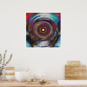 Solar Mandala 9 Poster (Keuken)