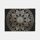 Solar Mandala Gold - Aangepaste kleur Fleece Deken (Voorkant (Horizontaal))