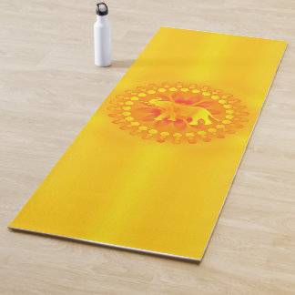 Solar mandala met olifant - voor geluk yogamat