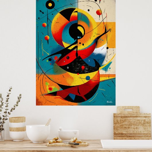 Solar Mechanica – Mid-Century Geometric Dynamics Poster (Keuken)