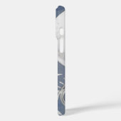 Solar Mystique | Dusty Blue Silver Moon Stars Sun Case-Mate iPhone Case (Achterkant / Links)