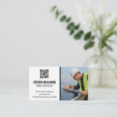 Solar Panel Engineer Inspection | QR-code Visitekaartje (Staand voorkant)