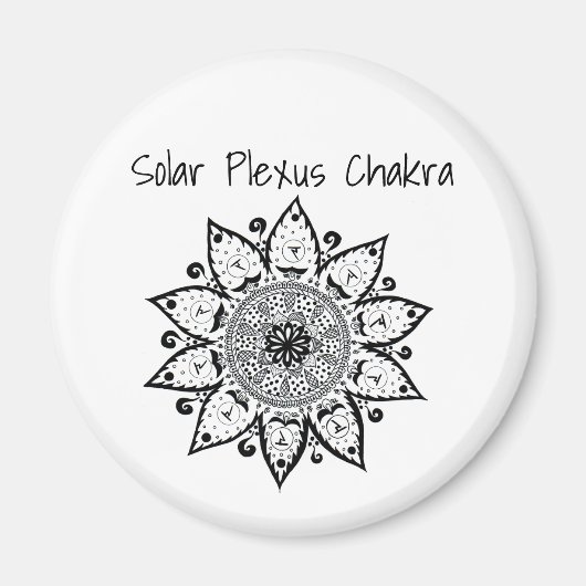 Solar Plexus Chakra magnet Magneet (Voorkant)