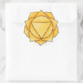 Solar Plexus Chakra Ronde Sticker (Tas)