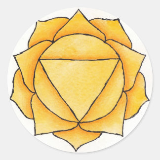Solar Plexus Chakra Ronde Sticker