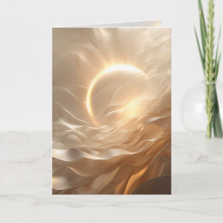 Solar Presence – Luminous Abstract Encouragement Kaart