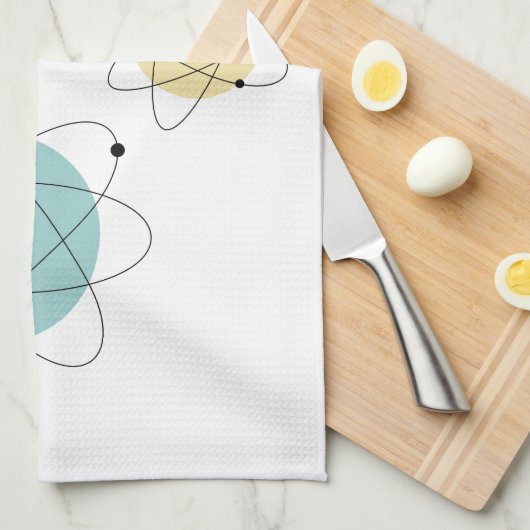 Solar Retro Mid Century Moderne Cute Serviette Cui (Quart Plié)