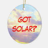 Solar-sierbloem Keramisch Ornament (Links)