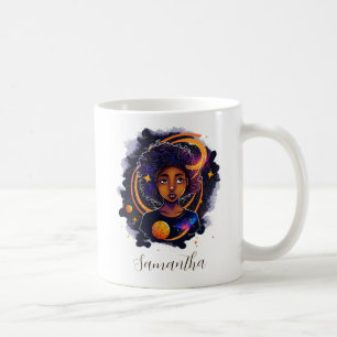 Solar System Afro Woman Koffiemok
