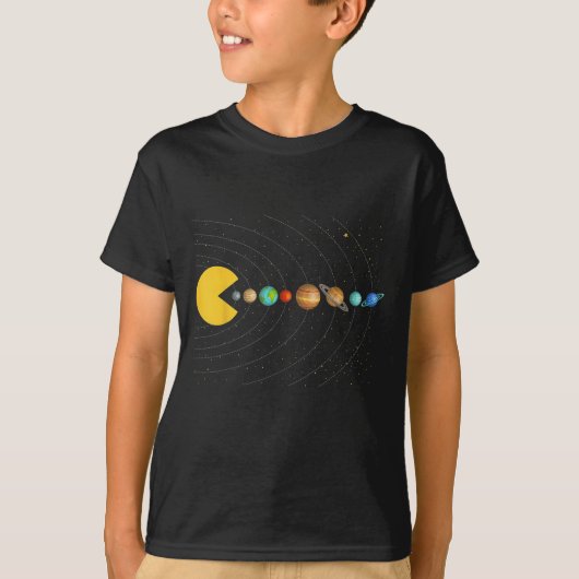 Solar System Astronomy Space Video Games Funny Gra T-shirt (Voorkant)