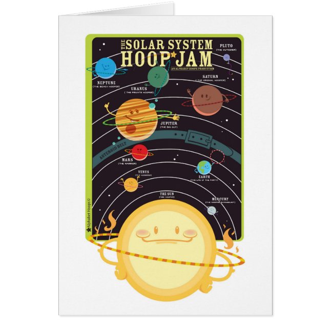 Solar System Hoop Jam-kaart (Voorkant)