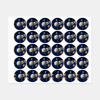 Solar System Montage Labels