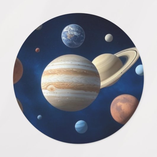 Solar System Montage Labels (Design 2)