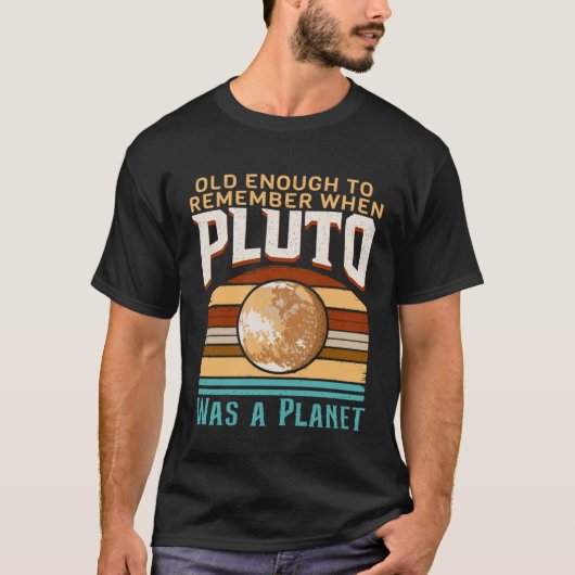 Solar System old enough Pluto Space and Planets Sc T-shirt (Voorkant)