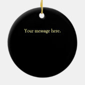 Solar System Planets in Deep Dark Space Custom Keramisch Ornament (Achterkant)