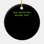 Solar System Planets in Space Monogramed Custom Keramisch Ornament (Achterkant)