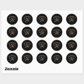 Solar System Planets Kids Knowledge Outer Space Ronde Sticker (Vel)