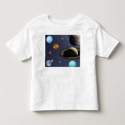 Solar system planets kinder shirts (Voorkant)