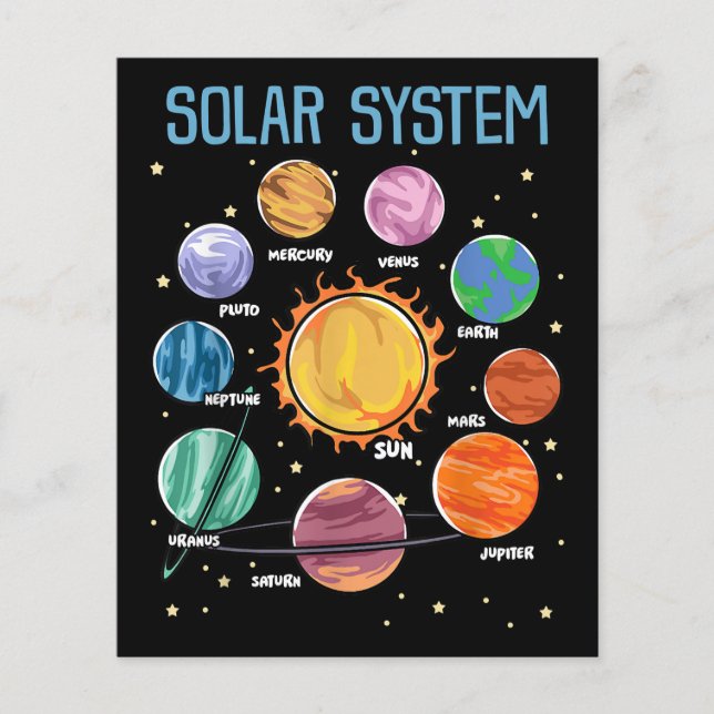 Solar System Planets Science Space Boys Girls STEM (Voorkant)