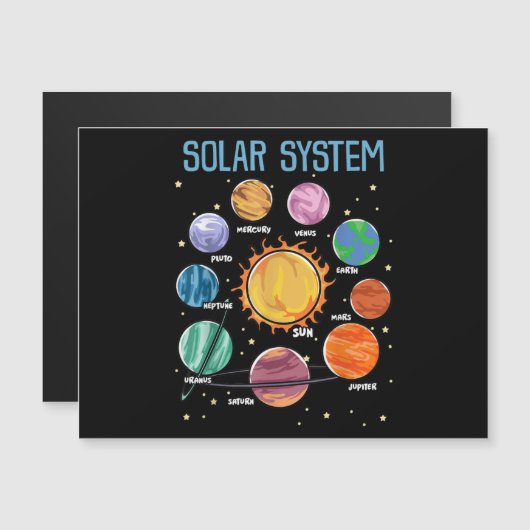 Solar System Planets Science Space Boys Girls STEM (Voorkant / Achterkant)