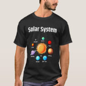 Solar System Planets Science Space Boys Girls STEM T-shirt (Voorkant)